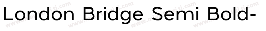 London Bridge Semi Bold字体转换